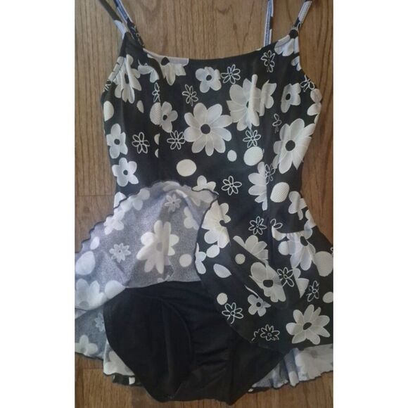 Cole of California Skirted Textured One-piece Bathingsuit Women's Size 14 - Picture 2 of 5